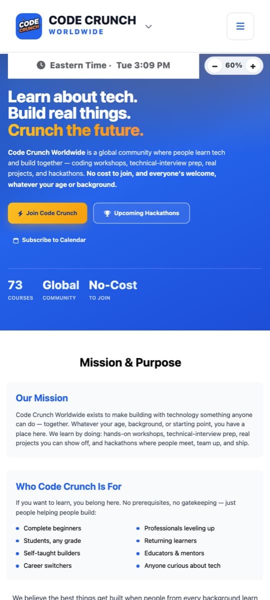 Code Crunch for Android — screenshot