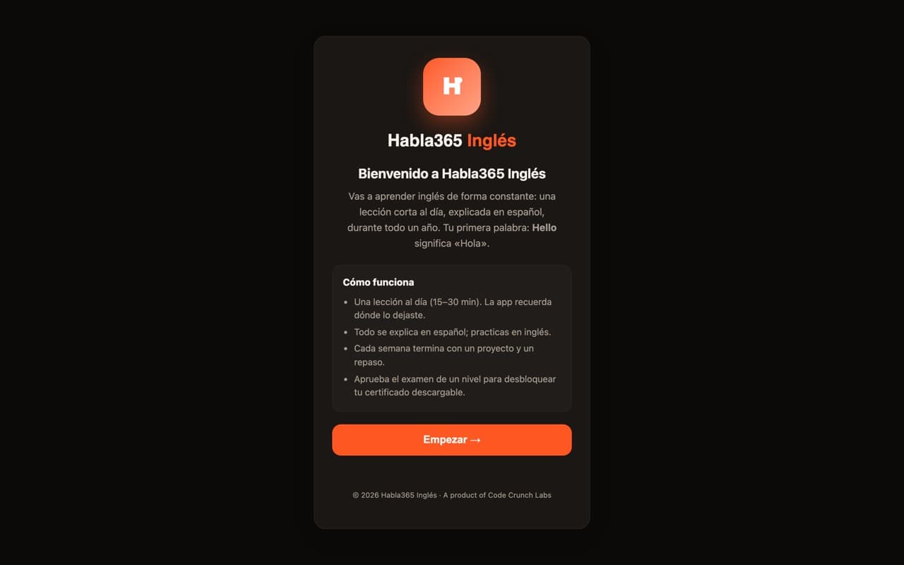Habla 365 Inglés — screenshot