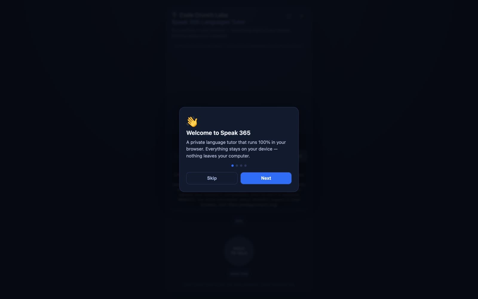 Speak 365 — screenshot